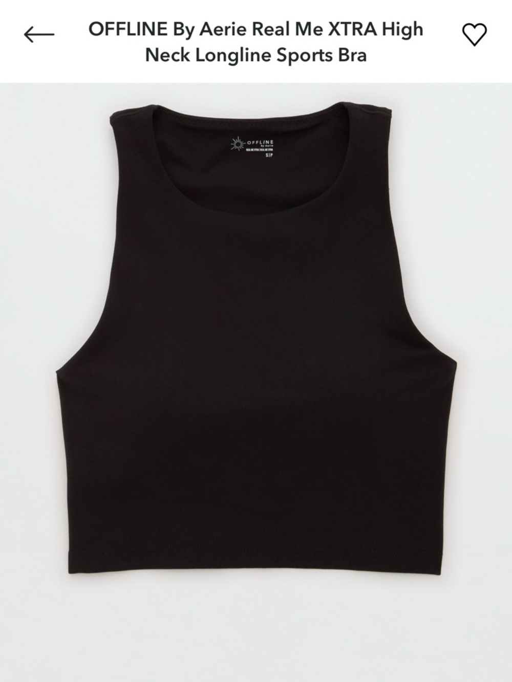 NWT Aerie Offline High-Neck Longline Sports Bra Size L